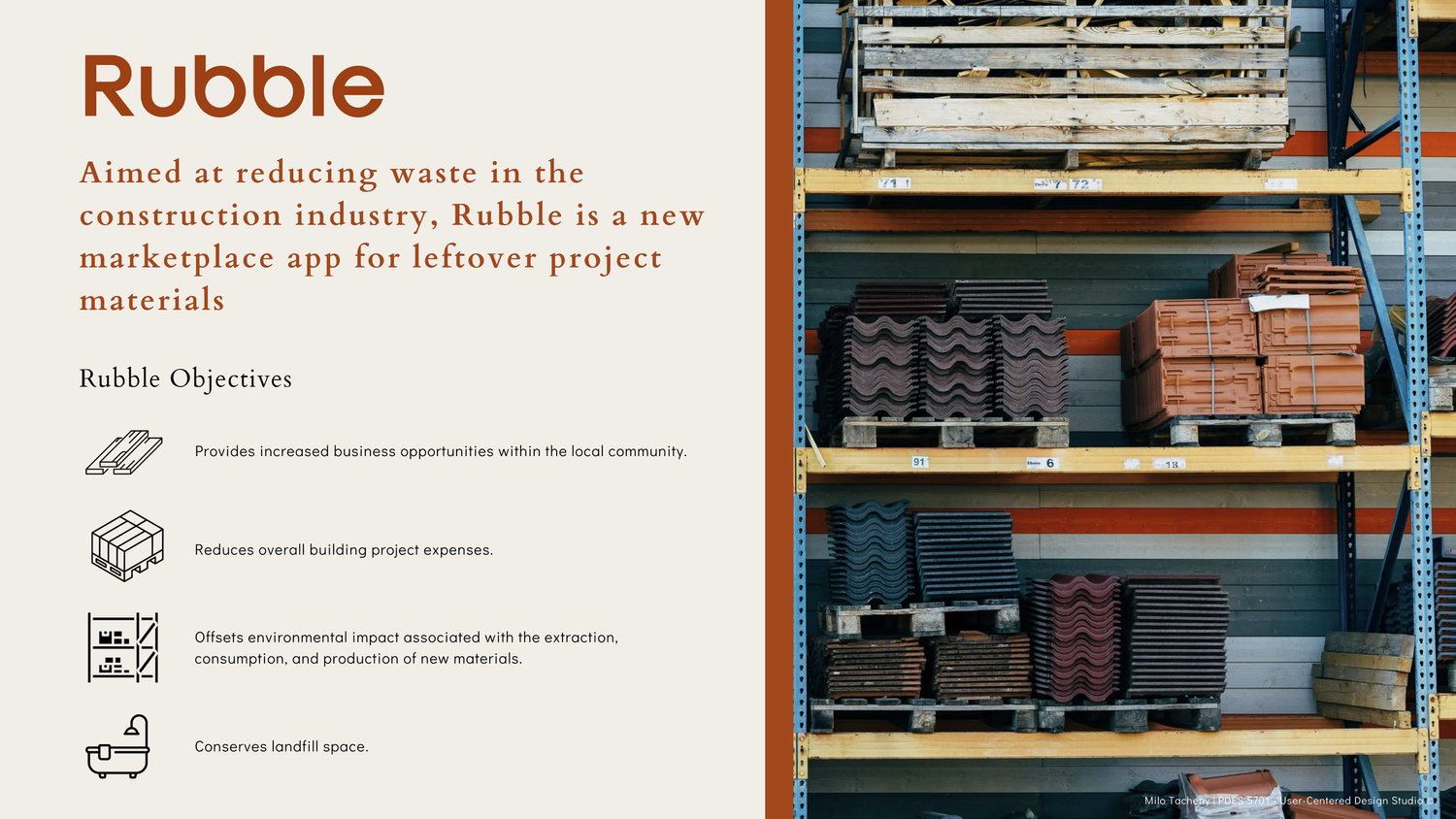 UX / UI Design | Rubble — slide 2