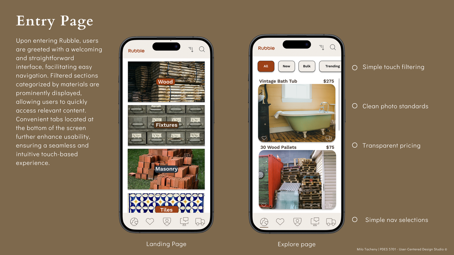 UX / UI Design | Rubble — slide 18